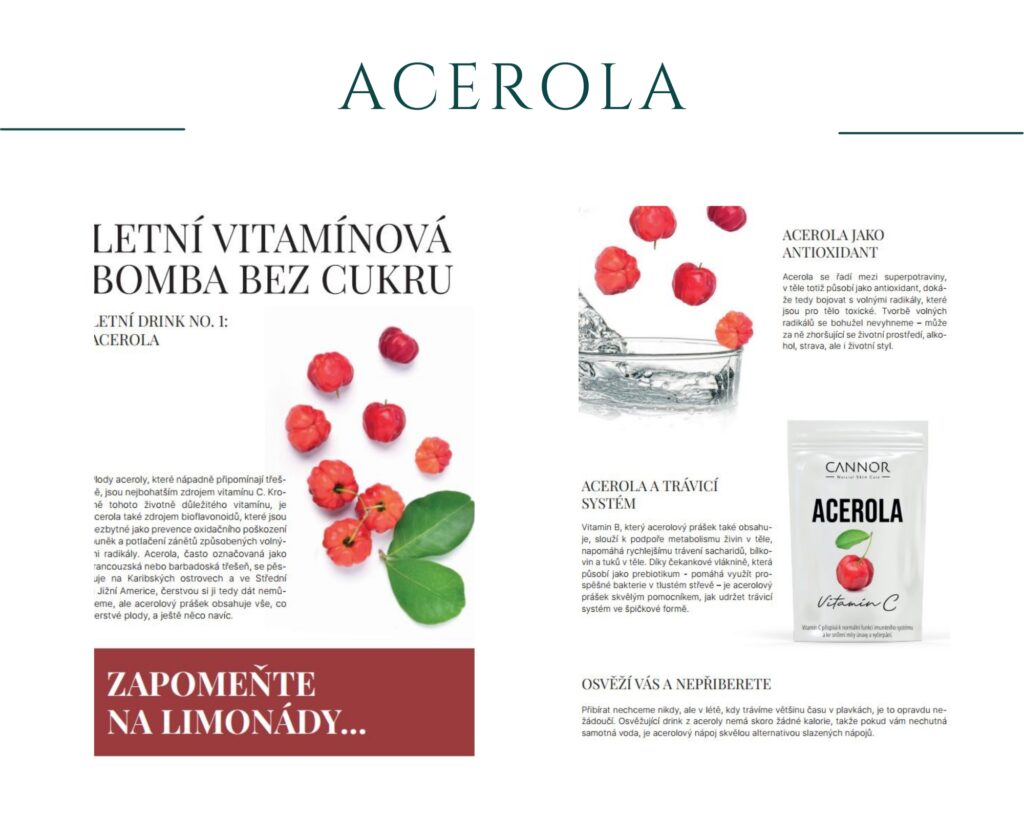 Letní vitamínová bomba bez cukru: acerola